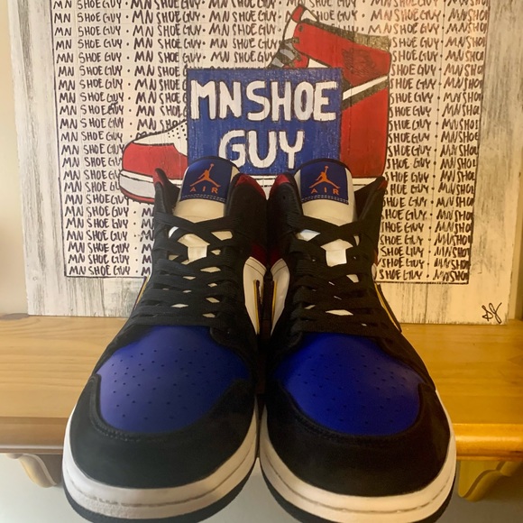 Jordan 1 Mid SE “Lakers Top 3/Rivals” men’s size 15 - Picture 2 of 7